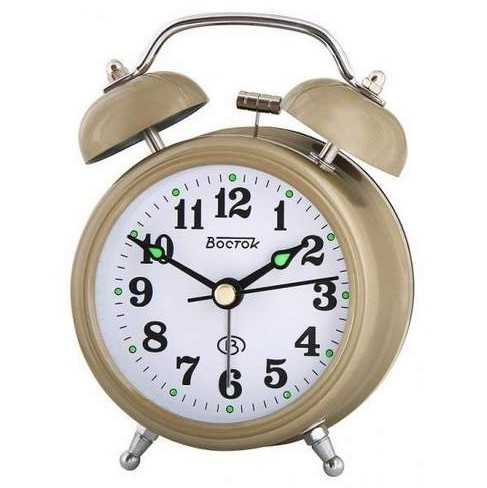 Часы Будильник кварцевый Восток 877-4