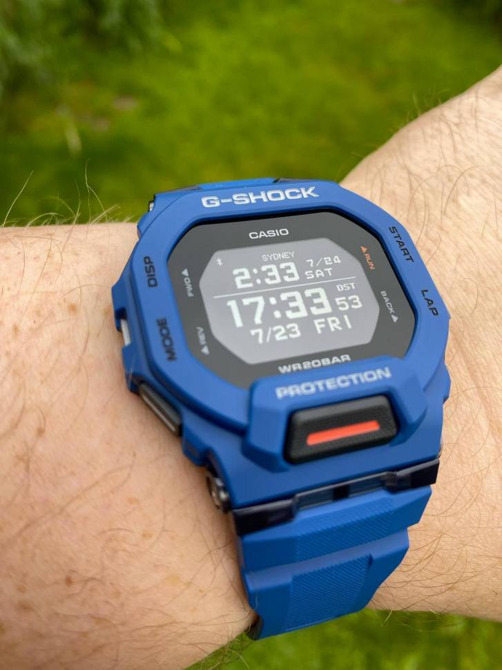 Купить часы Casio GBD-200-2E — мужские G-Shock G-SQUAD | Timeoclock.ru