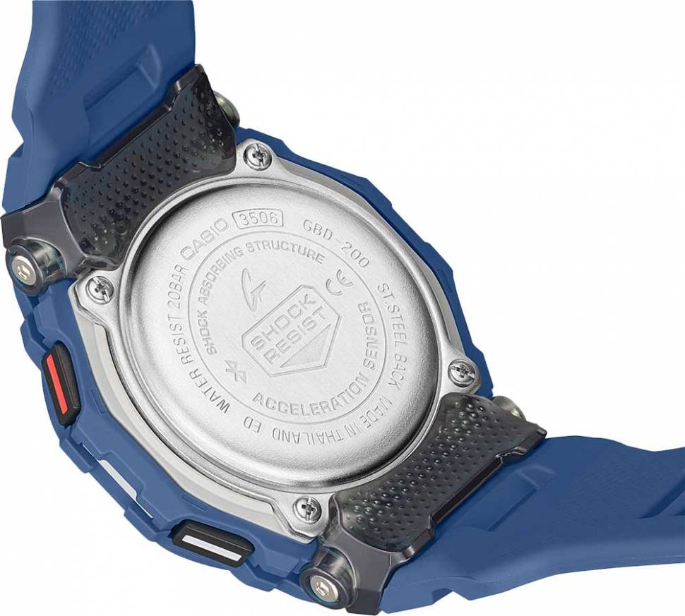 Купить часы Casio GBD-200-2E — мужские G-Shock G-SQUAD | Timeoclock.ru
