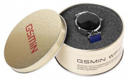 Женские умные часы GSMIN WP11 с датчиком давления и пульса (синий)