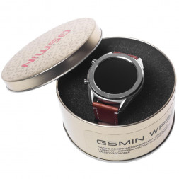 Водонепроницаемые часы GSMIN WP90 Series G с датчиками давления, пульса и ЭКГ (Коричневый)