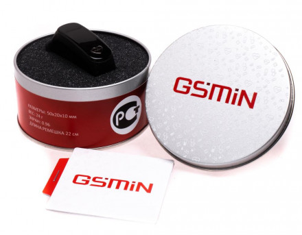 Фитнес браслет GSMIN WR42 с датчиком давления и пульса (Черный)