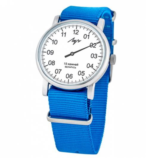 Часы Луч Однострелочник с полиэстеровым ремешком 77471766