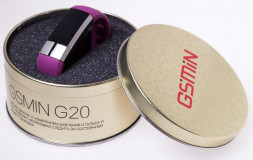 Фитнес браслет GSMIN G20 с датчиками давления и пульса и ЭКГ (Фиолетовый)