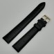 Ремешок кожаный черный удлинённый рептилия 18 мм Level (зол)