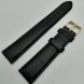 Ремешок кожаный черный рептилия 18 мм Level (зол)