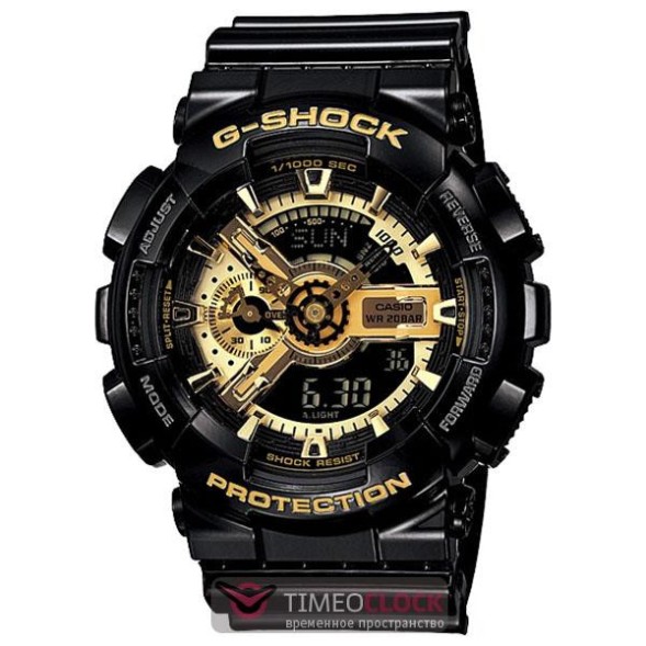 Ремешок Casio GA-110GB-1 черный глянец