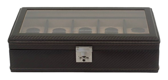 Шкатулка для 10 часов Carbon 32048-3
