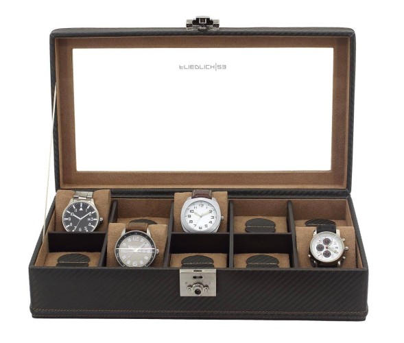 Шкатулка для 10 часов Carbon 32048-3