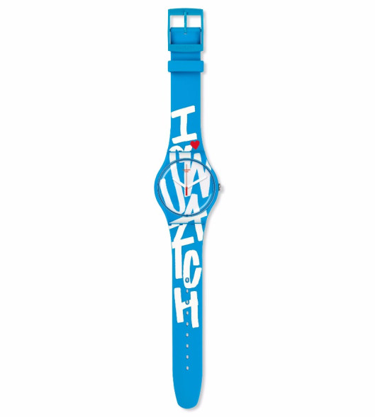 Часы Swatch WHITE IN BLUE SUOS103