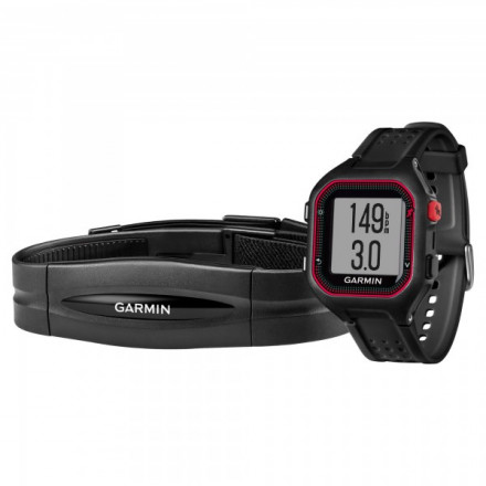 Garmin Forerunner 25 Large Black Red HRM1