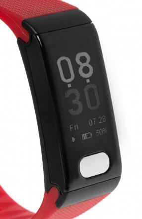 Фитнес браслет GSMIN WR102S с датчиками давления, пульса и ЭКГ (красный)