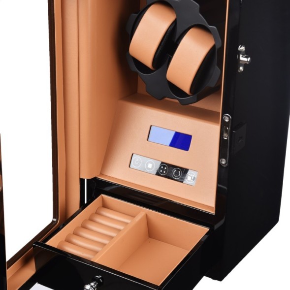 Шкатулка для часов с автоподзаводом LuxeWood LW201X-1BR