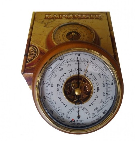  Барометр(+термометр) КРЭТ БТК-СН-14 шкала открыта белый