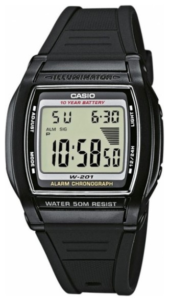 Часы Casio W-201-1A